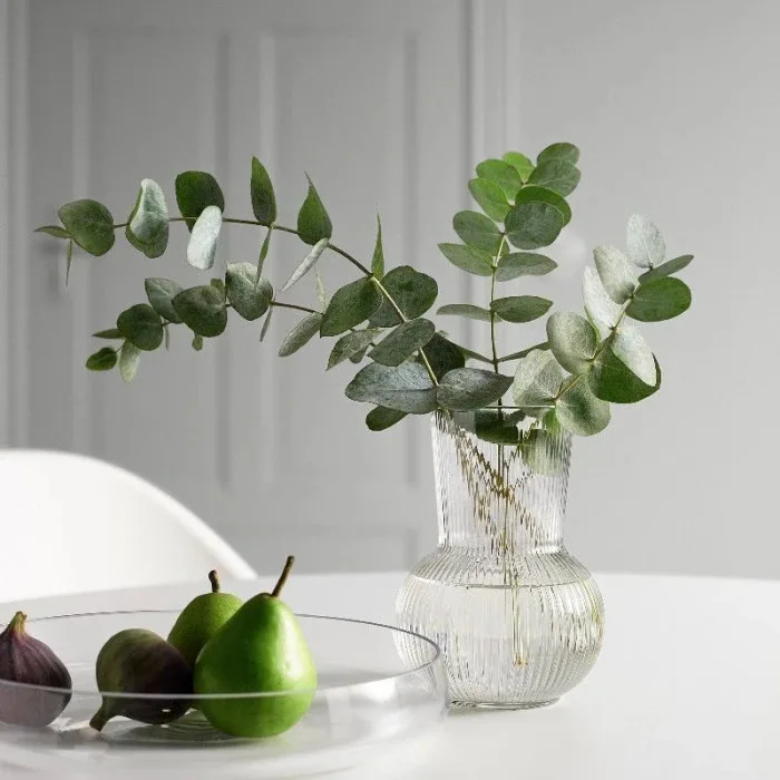 گلدان دکوری شیشه‌ای مدل ویکتوریا، کد 01، ابعاد 16×16×20 سانتی‌متر، وزن 270 گرم، جنس شیشه